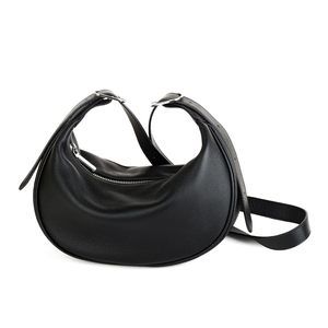 Casual Soft Leather Hobo Bags Crossbody, Trendy Crescent Shoulder Bag V :]